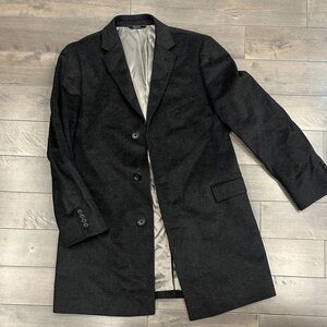 Men's Charcoal Grey Pea Coat